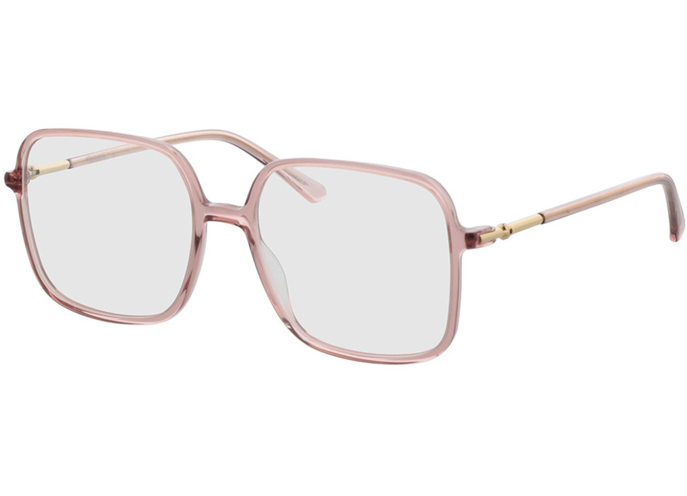 Donna - pink-transparent Brillengestell inkl. Gläser, Vollrand, Eckig von Brille24 Collection