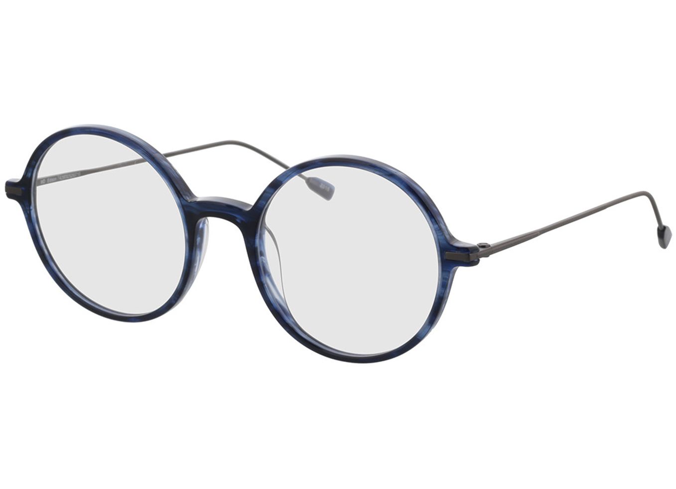 Edison - blau/anthrazit Arbeitsplatzbrille, Vollrand, Rund von Brille24 Collection