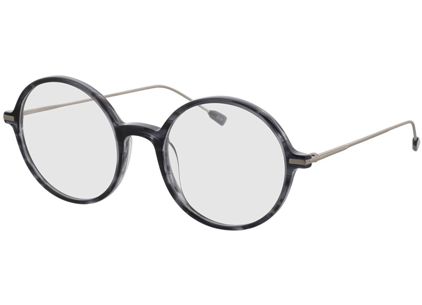 Edison - grau/silber Gleitsichtbrille, Vollrand, Rund von Brille24 Collection