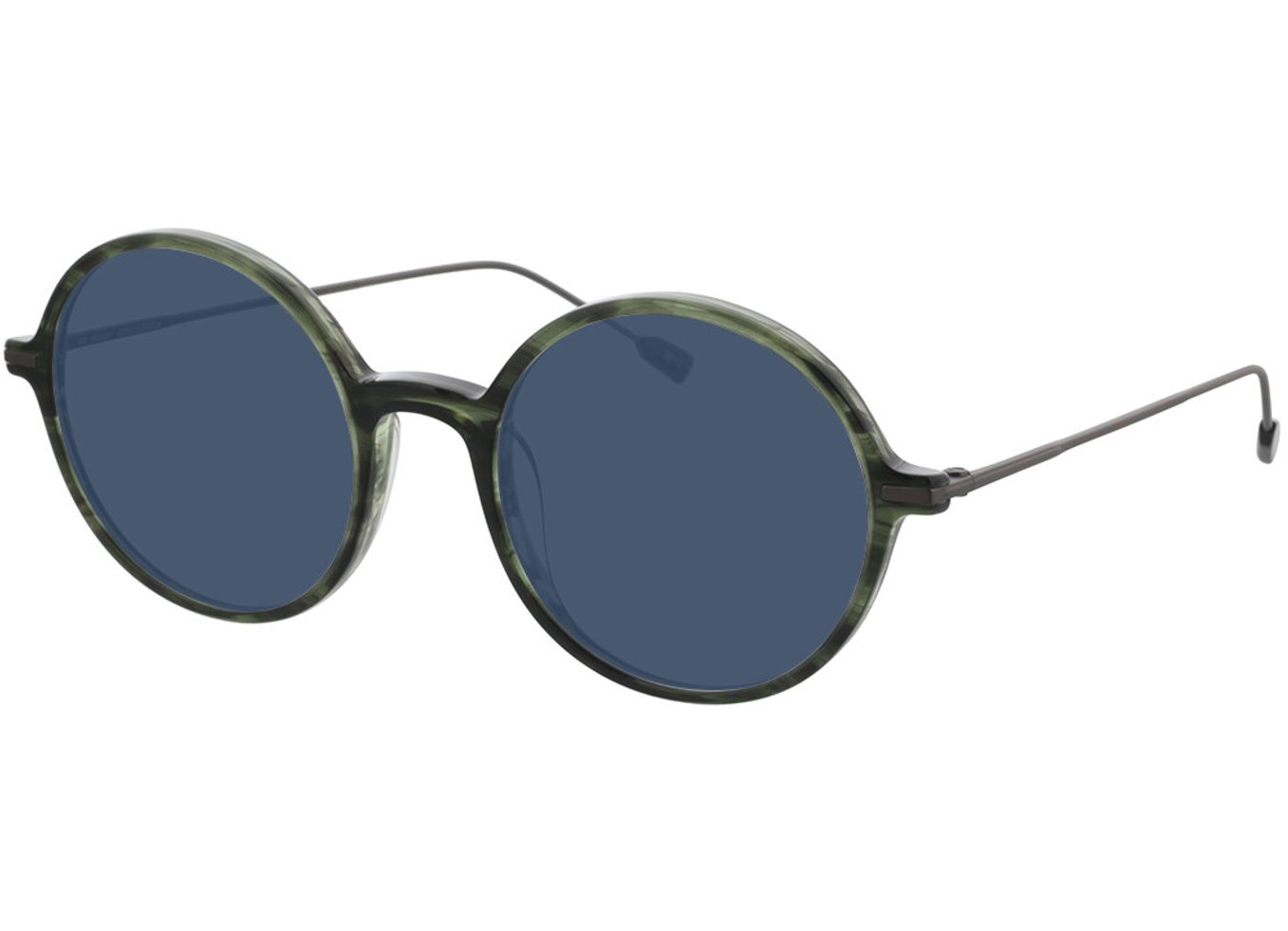 Edison - khaki/anthrazit Sonnenbrille mit Sehstärke, Vollrand, Rund von Brille24 Collection