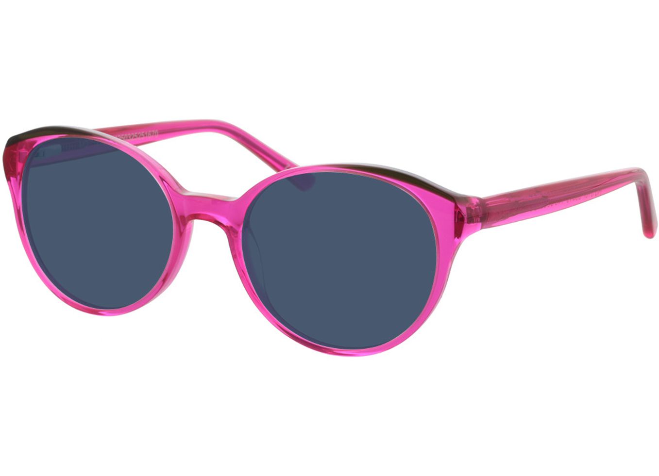 Erica - pink/grün Sonnenbrille mit Sehstärke, Vollrand, Rund von Brille24 Collection