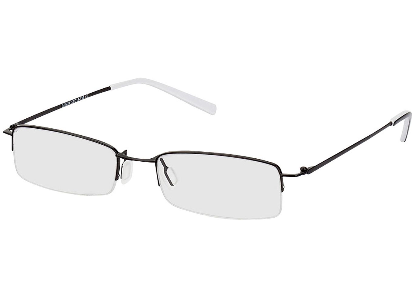 Exeter - schwarz Arbeitsplatzbrille, Halbrand, Rechteckig von Brille24 Collection