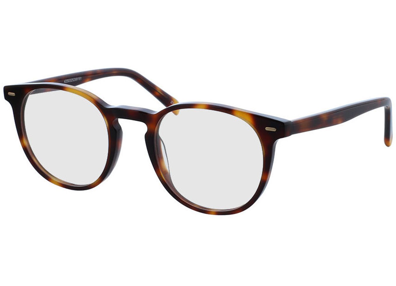 Fargo - dunkles havanna Gleitsichtbrille, Vollrand, Rund von Brille24 Collection