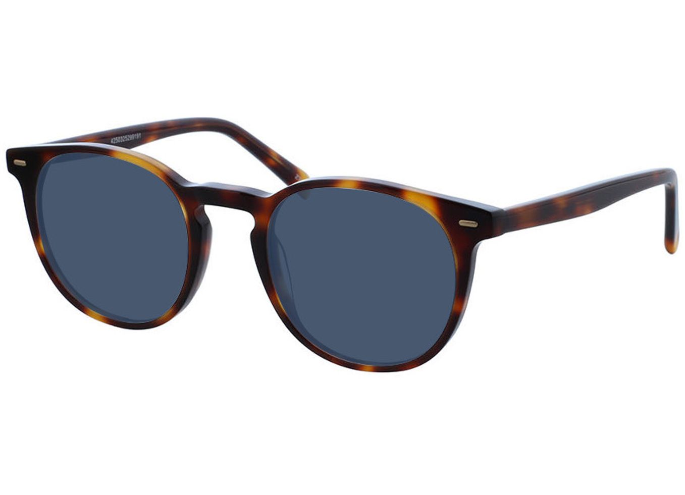 Fargo - dunkles havanna Sonnenbrille mit Sehstärke, Vollrand, Rund von Brille24 Collection