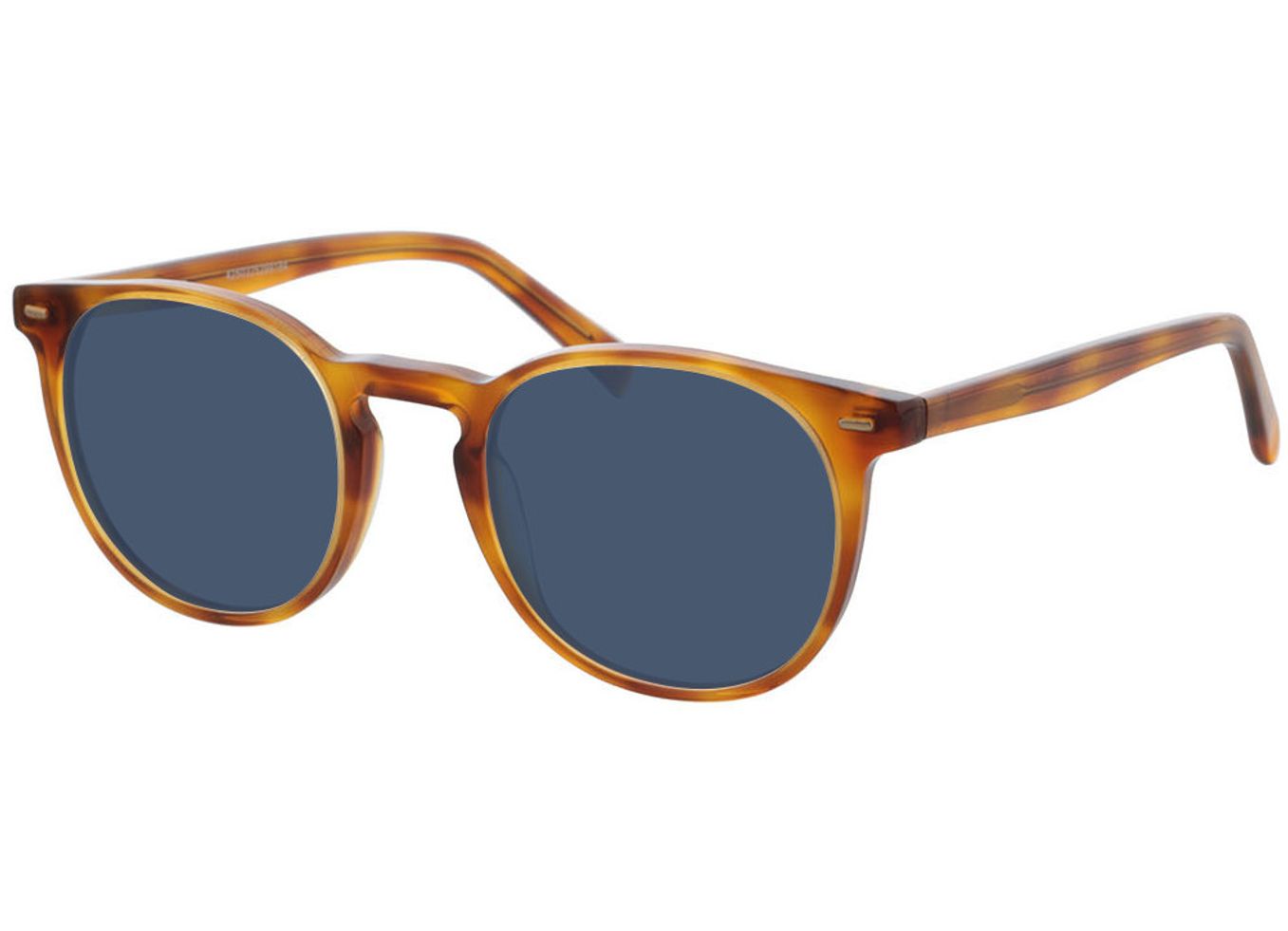 Fargo - helles havanna Sonnenbrille mit Sehstärke, Vollrand, Rund von Brille24 Collection