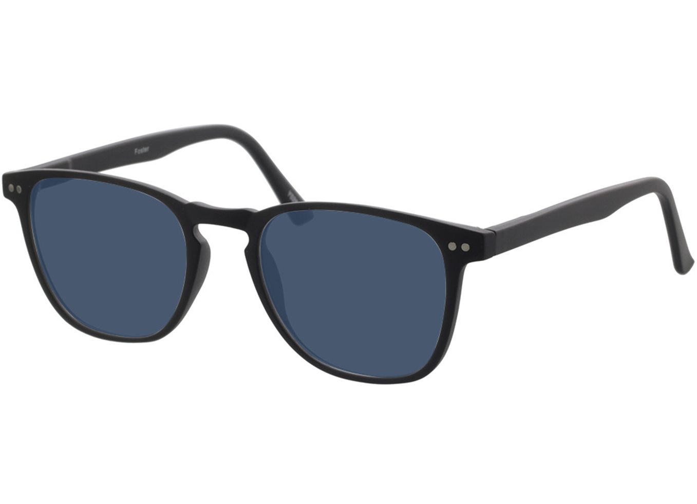 Foster - schwarz Sonnenbrille ohne Sehstärke, Vollrand, Eckig von Brille24 Collection