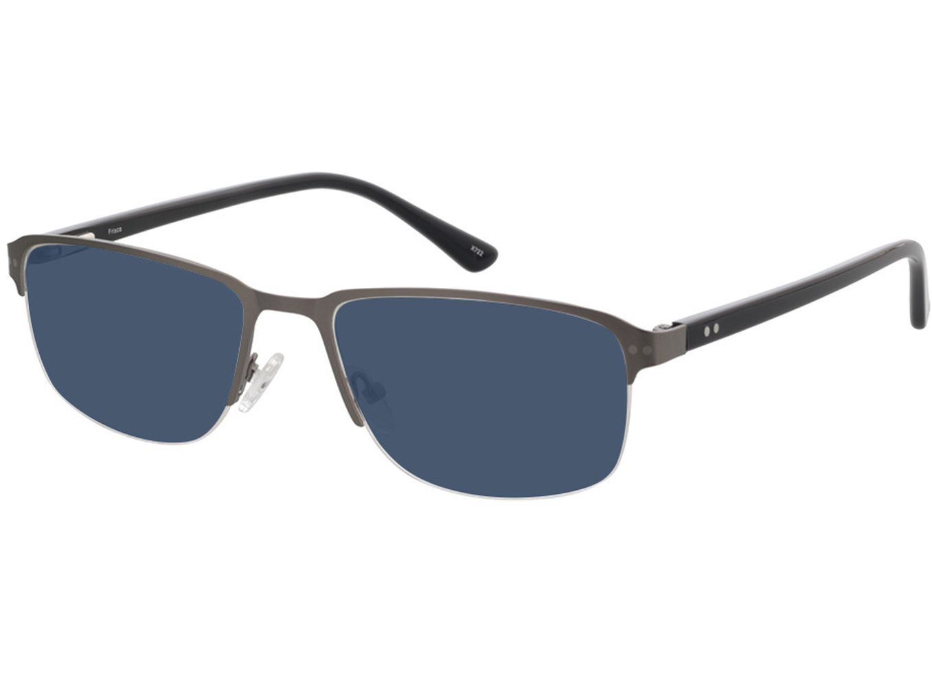 Frisco - matt anthrazit Sonnenbrille mit Sehstärke, Halbrand, Rechteckig von Brille24 Collection