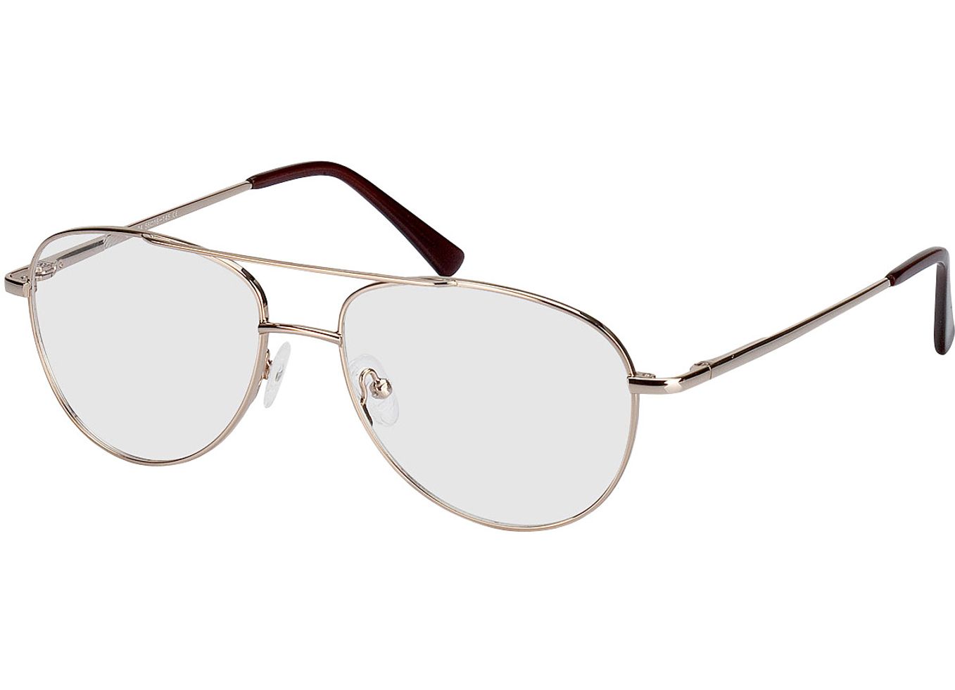 Glendale - gold Blaulichtfilter-Brille, Vollrand, Pilot von Brille24 Collection