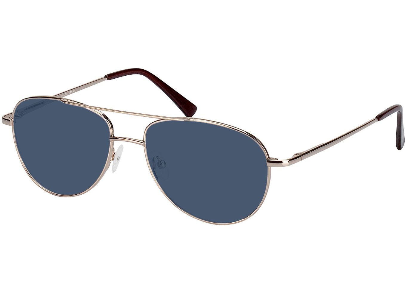 Glendale - gold Sonnenbrille ohne Sehstärke, Vollrand, Pilot von Brille24 Collection