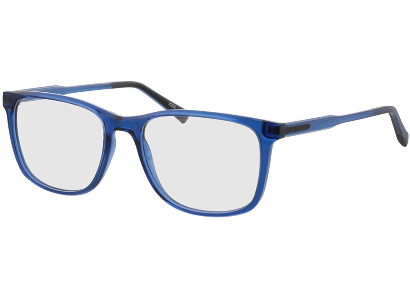 Graham - blau-transparent/matt blau Blaulichtfilter-Brille, Vollrand, Eckig von Brille24 Collection