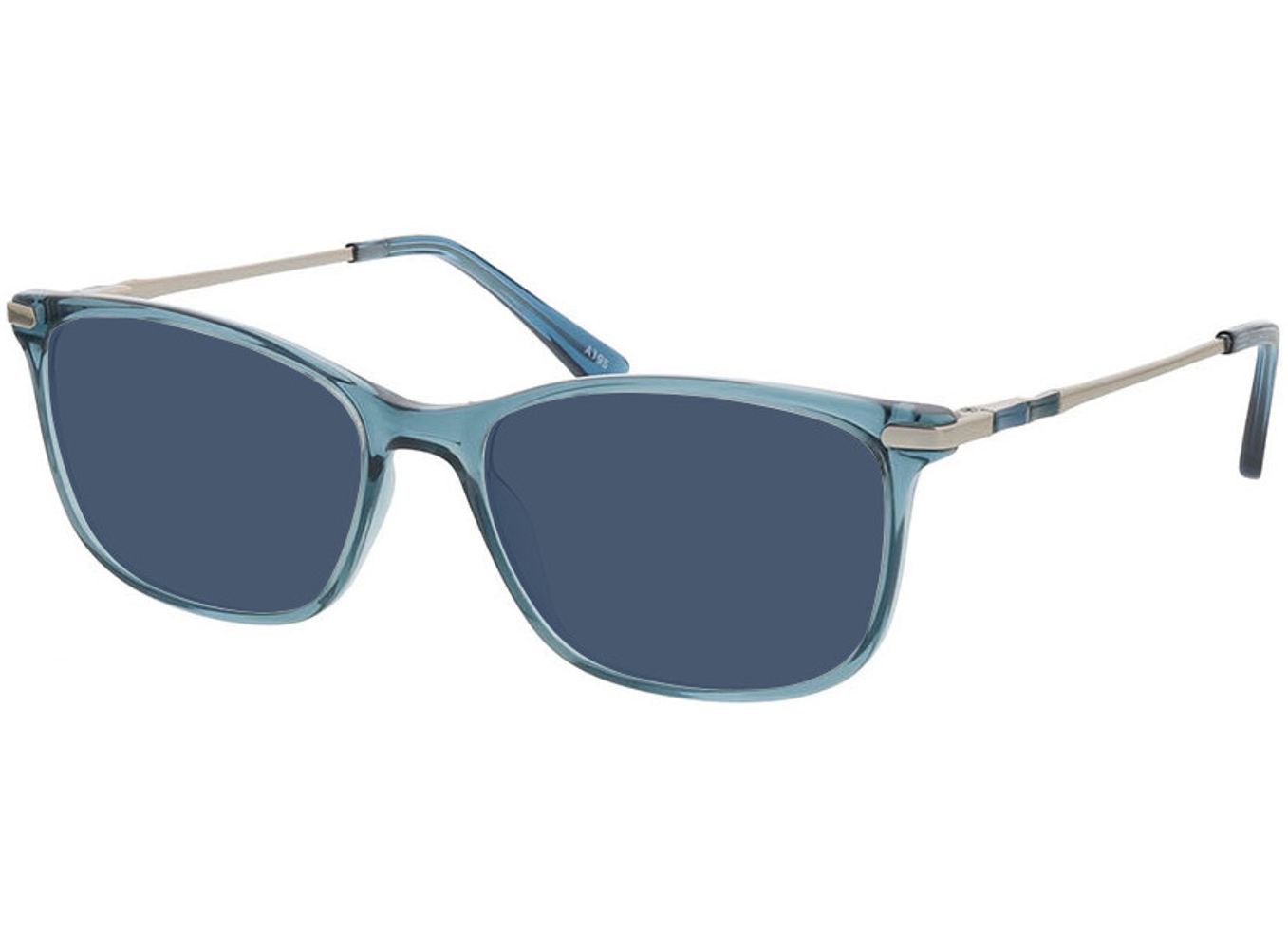 Greensboro - blau/silber Sonnenbrille mit Sehstärke, Vollrand, Rechteckig von Brille24 Collection
