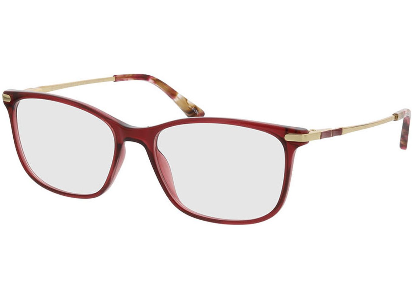 Greensboro - rot/gold Blaulichtfilter-Brille, Vollrand, Rechteckig von Brille24 Collection