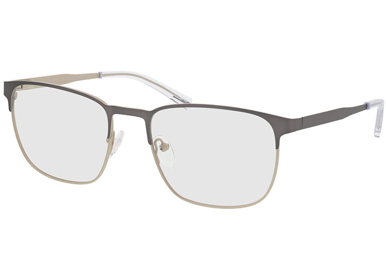 Hamilton - matt anthrazit/matt gold Blaulichtfilter-Brille, Vollrand, Rechteckig von Brille24 Collection