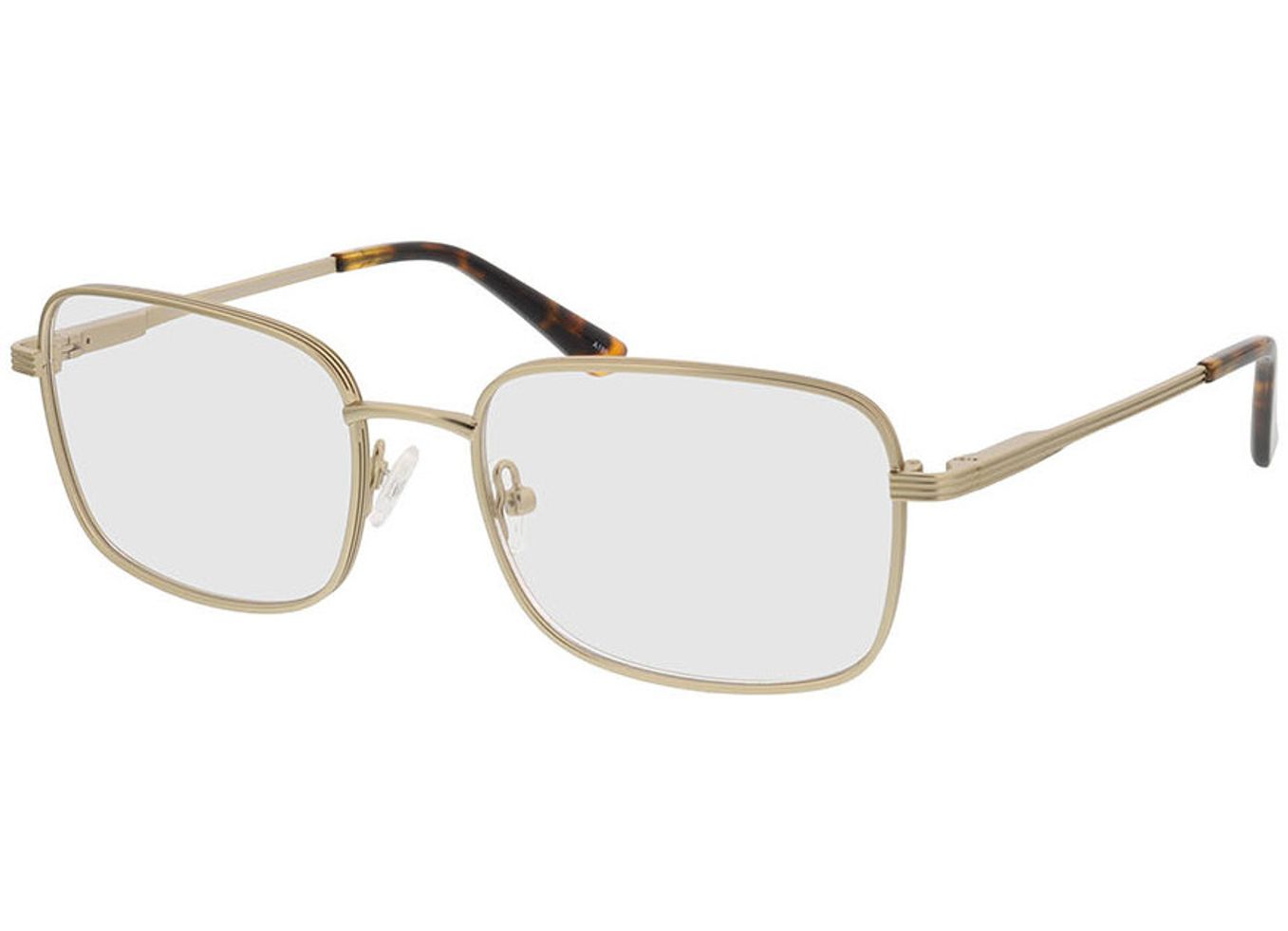 Harry - matt gold Gleitsichtbrille, Vollrand, Rechteckig von Brille24 Collection