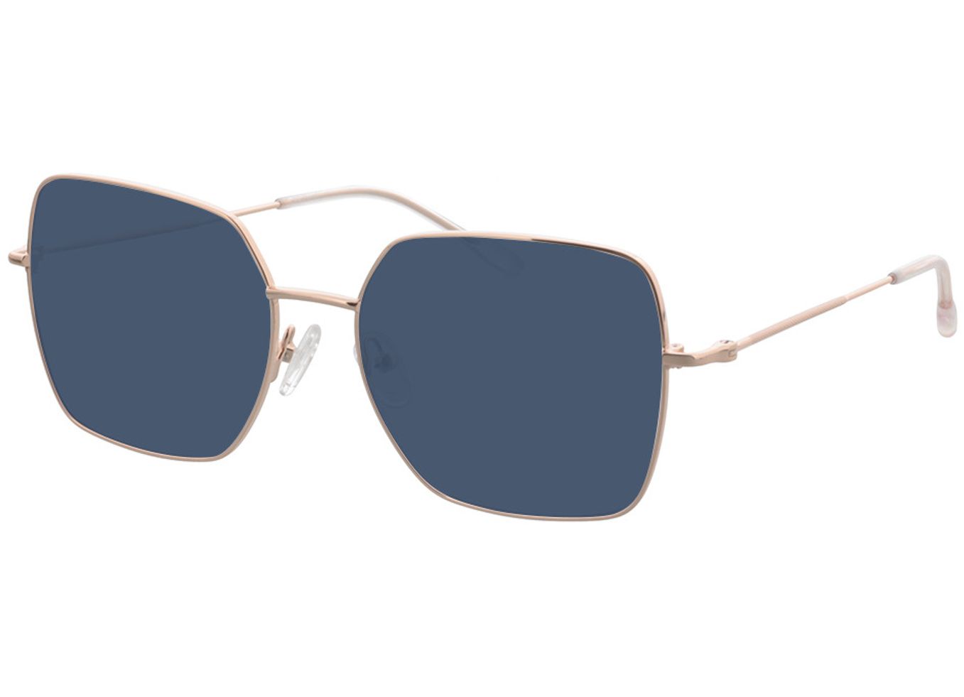 Hawaii - roségold Sonnenbrille mit Sehstärke, Vollrand, Eckig von Brille24 Collection