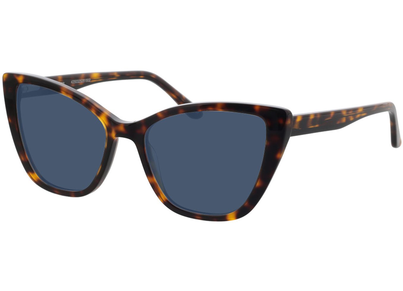 Jane - havanna Sonnenbrille mit Sehstärke, Vollrand, Cateye von Brille24 Collection