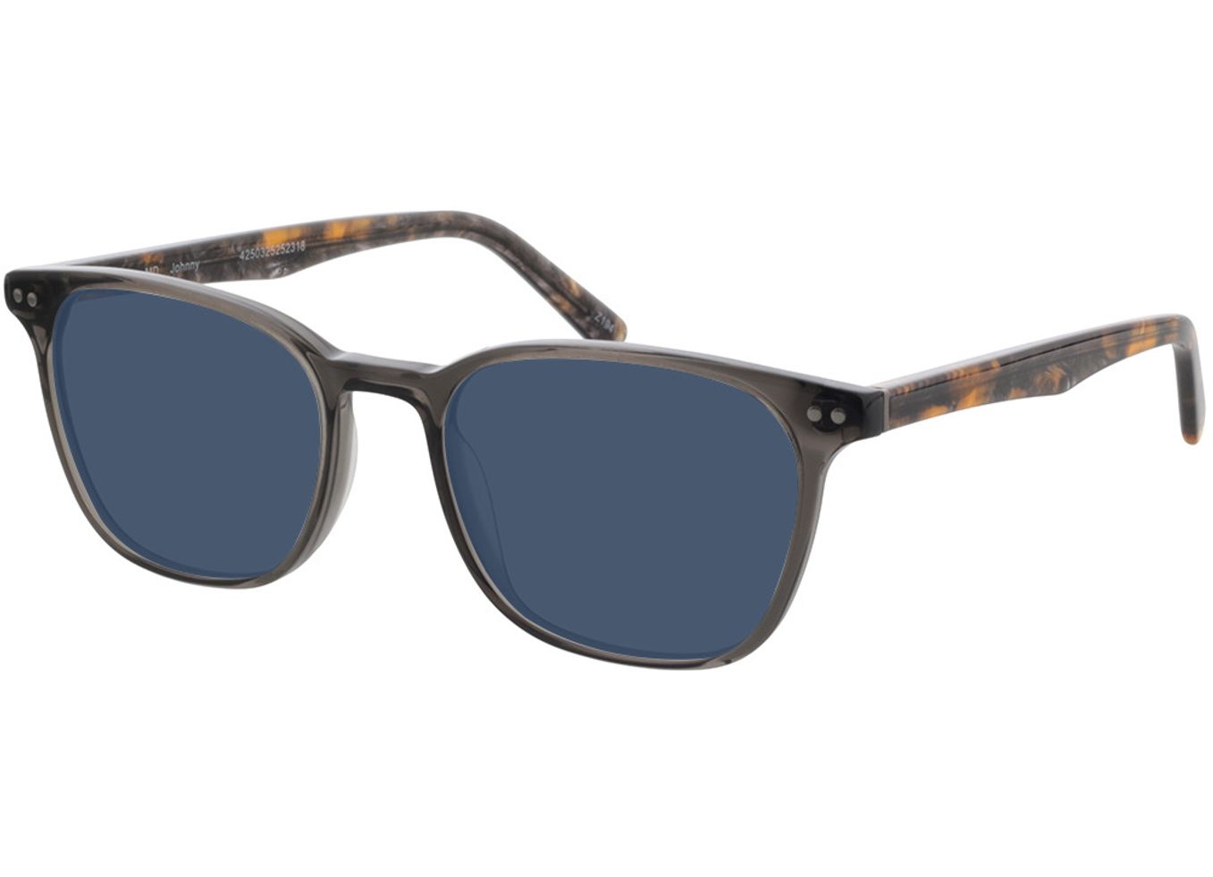 Johnny - grau/grau meliert Sonnenbrille mit Sehstärke, Vollrand, Eckig von Brille24 Collection