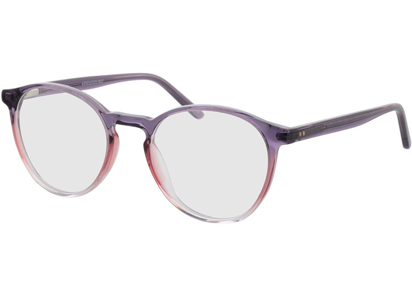 June - lila/pink Blaulichtfilter-Brille, Vollrand, Rund von Brille24 Collection