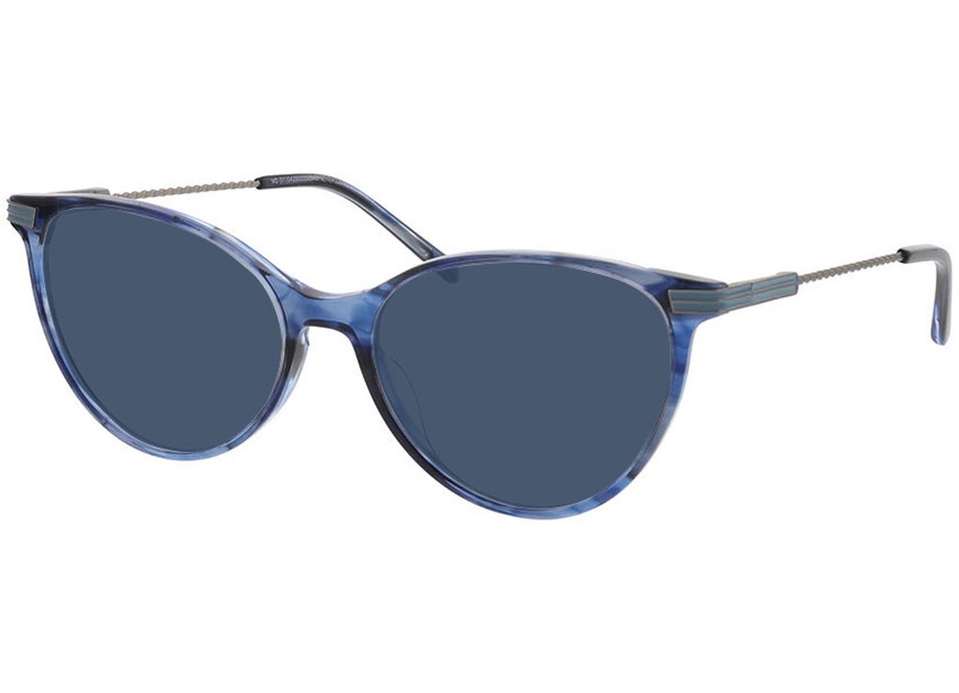 Leona - blau Sonnenbrille mit Sehstärke, Vollrand, Cateye von Brille24 Collection