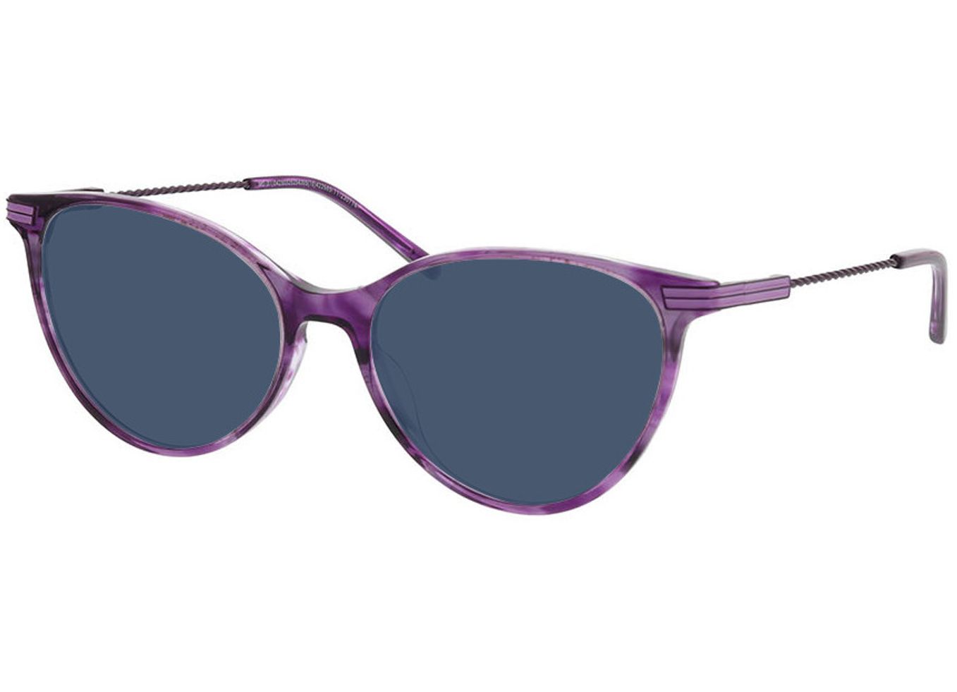 Leona - lila Sonnenbrille mit Sehstärke, Vollrand, Cateye von Brille24 Collection