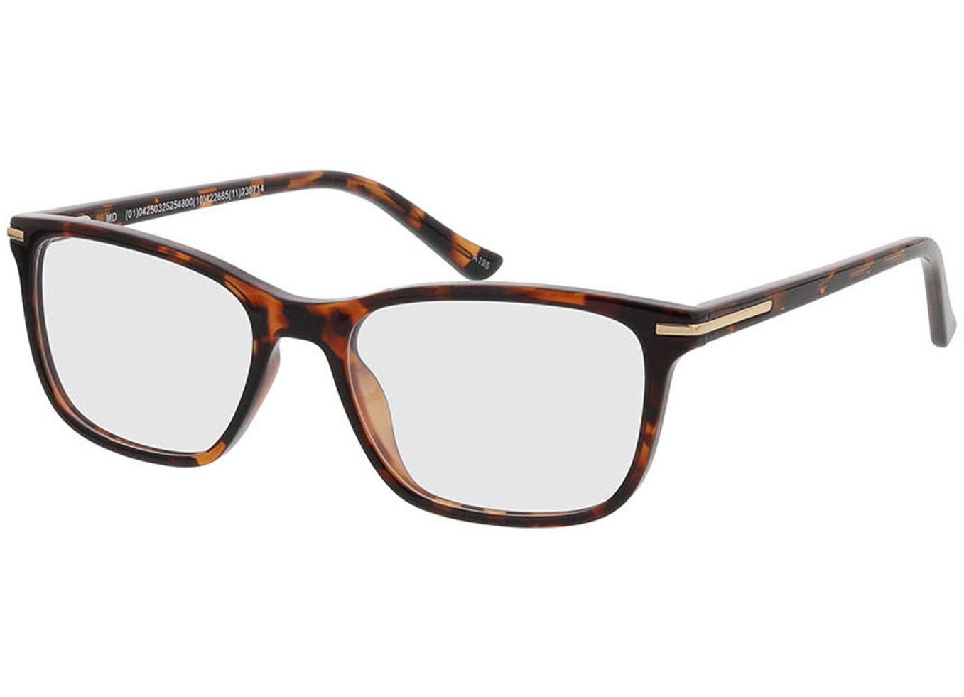 Lexington - havanna Blaulichtfilter-Brille, Vollrand, Rechteckig von Brille24 Collection