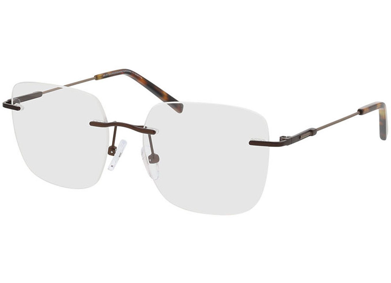 Liberty - braun/havanna Arbeitsplatzbrille, Randlos, Rechteckig von Brille24 Collection