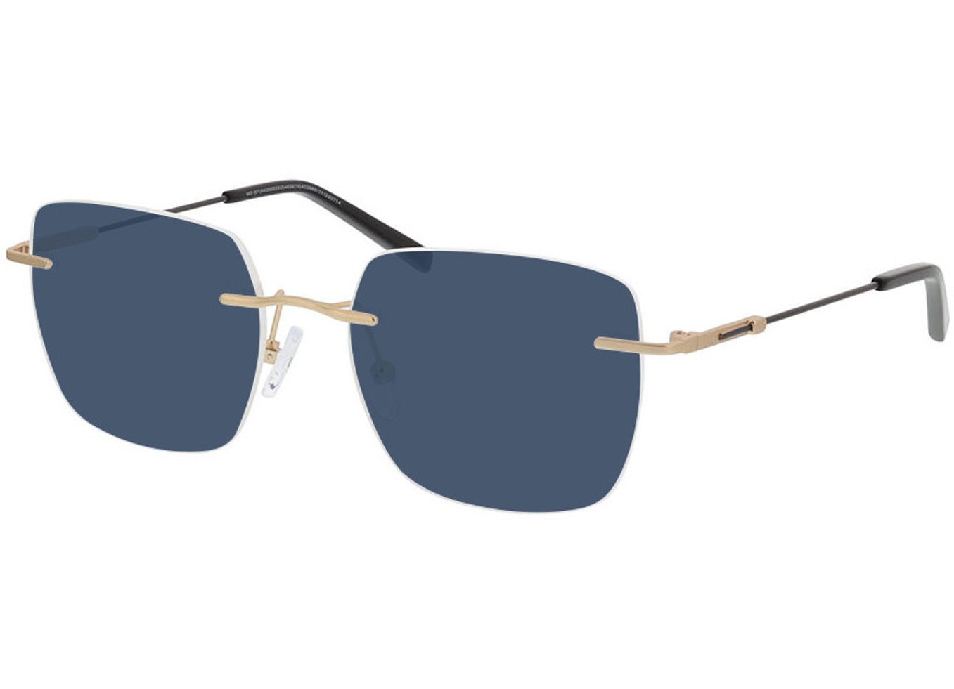 Liberty - gold/schwarz Sonnenbrille ohne Sehstärke, Randlos, Rechteckig von Brille24 Collection