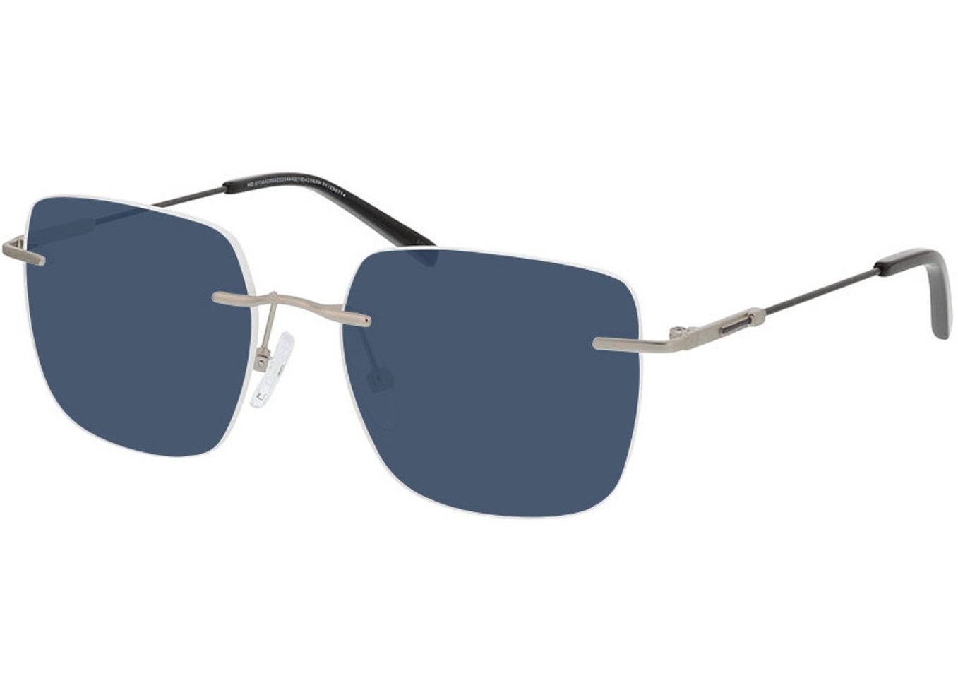 Liberty - silber/schwarz Sonnenbrille ohne Sehstärke, Randlos, Rechteckig von Brille24 Collection