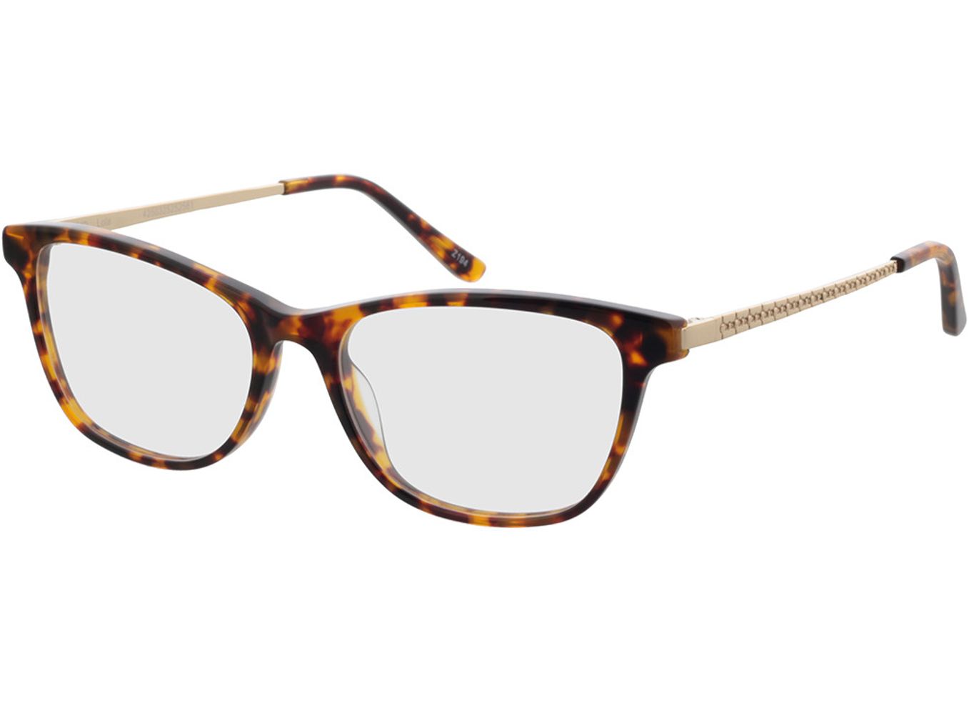 Lola - havanna/gold Arbeitsplatzbrille, Vollrand, Rechteckig von Brille24 Collection