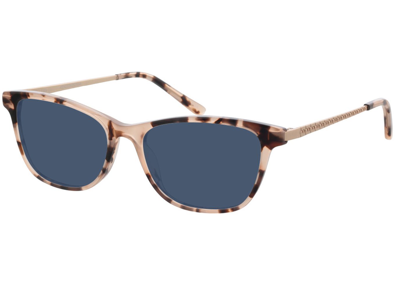 Lola - rosa havanna/roségold Sonnenbrille mit Sehstärke, Vollrand, Rechteckig von Brille24 Collection