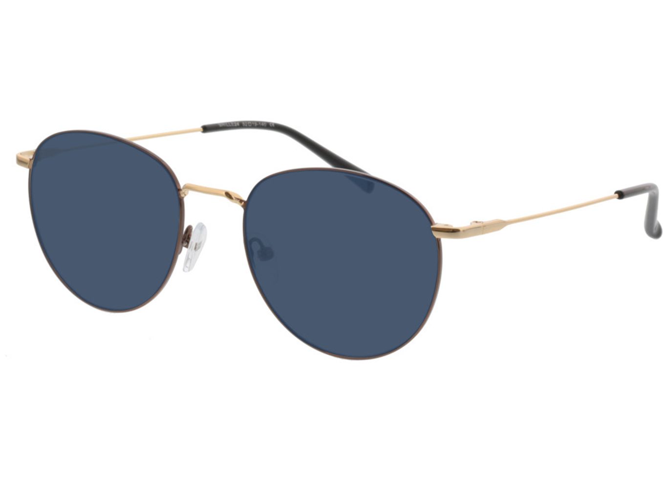 Louro - braun/gold Sonnenbrille ohne Sehstärke, Vollrand, Rund von Brille24 Collection