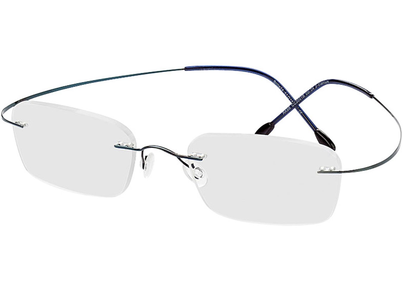 Mackay - blau Blaulichtfilter-Brille, Randlos, Rechteckig von Brille24 Collection