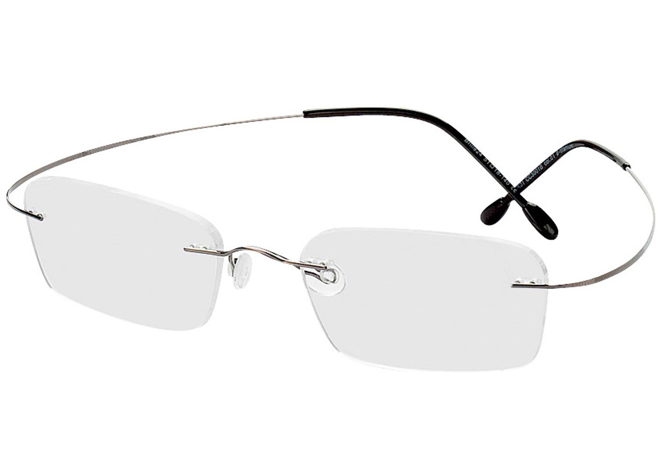 Mackay - grau Gleitsichtbrille, Randlos, Rechteckig von Brille24 Collection