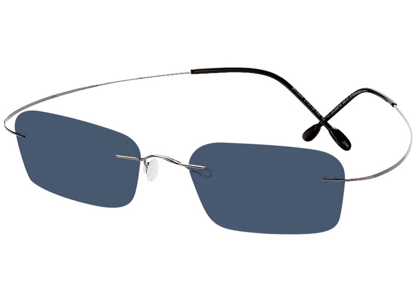 Mackay - grau Sonnenbrille mit Sehstärke, Randlos, Rechteckig von Brille24 Collection