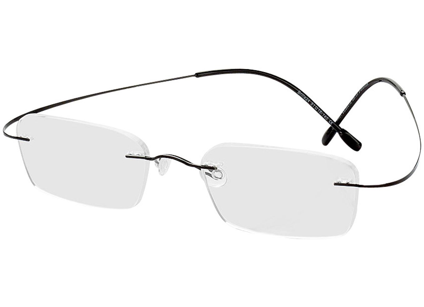 Mackay - schwarz Gleitsichtbrille, Randlos, Rechteckig von Brille24 Collection