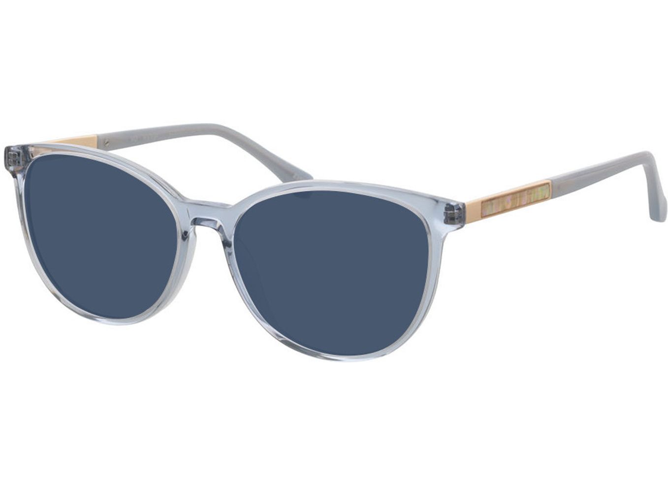 Malaga - blau Sonnenbrille ohne Sehstärke, Vollrand, Cateye von Brille24 Collection