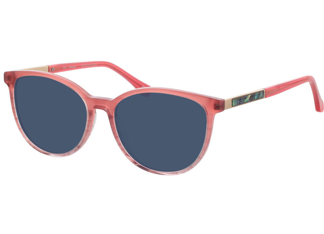 Malaga - pink Sonnenbrille mit Sehstärke, Vollrand, Cateye von Brille24 Collection