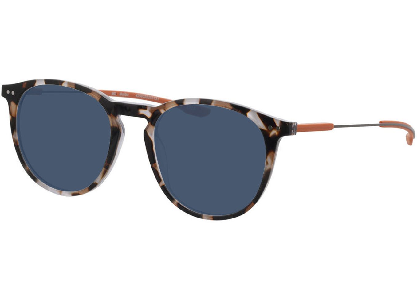 Malibu - havanna/orange Sonnenbrille mit Sehstärke, Vollrand, Rund von Brille24 Collection