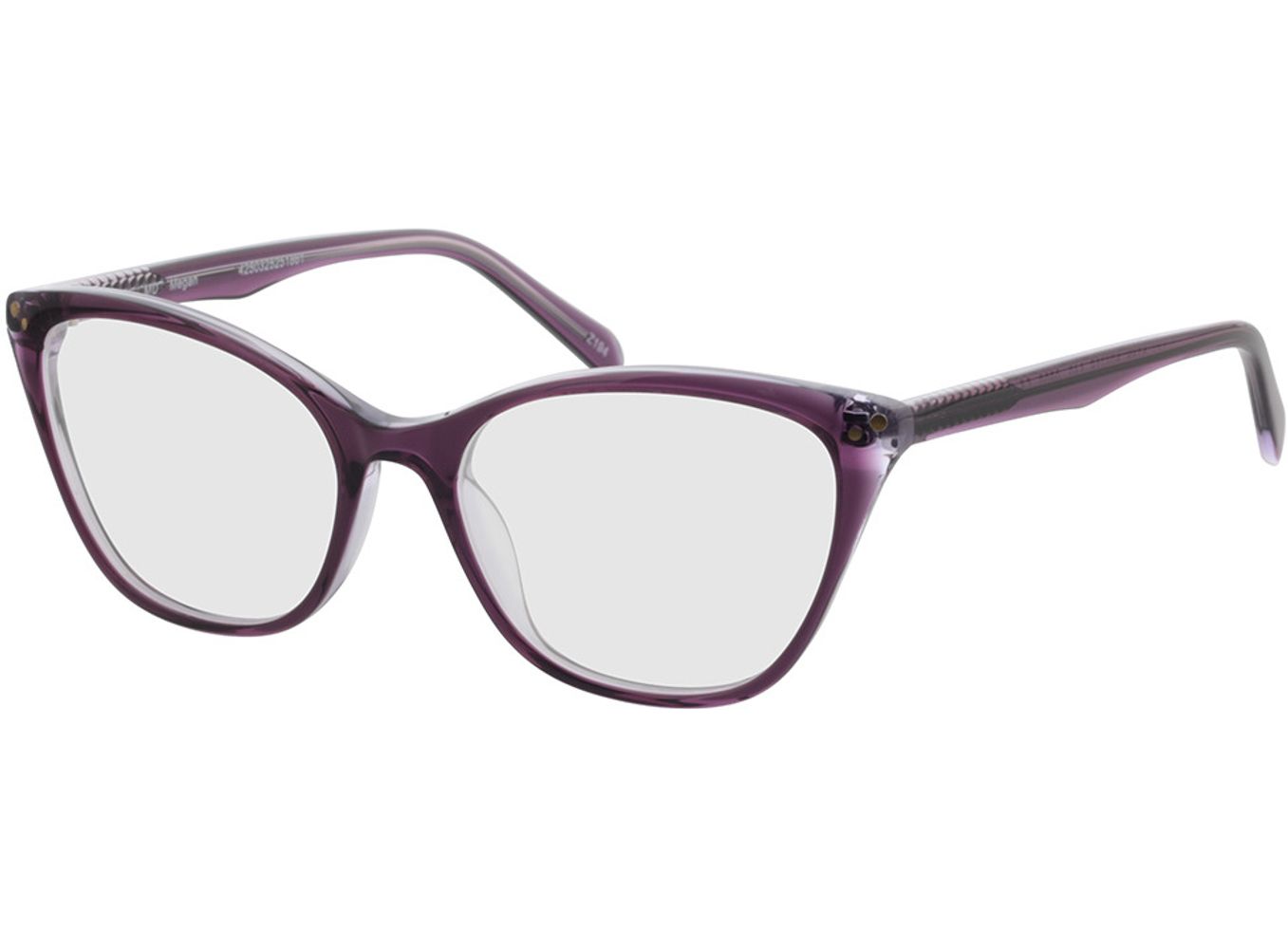 Megan - lila transparent Arbeitsplatzbrille, Vollrand, Cateye von Brille24 Collection