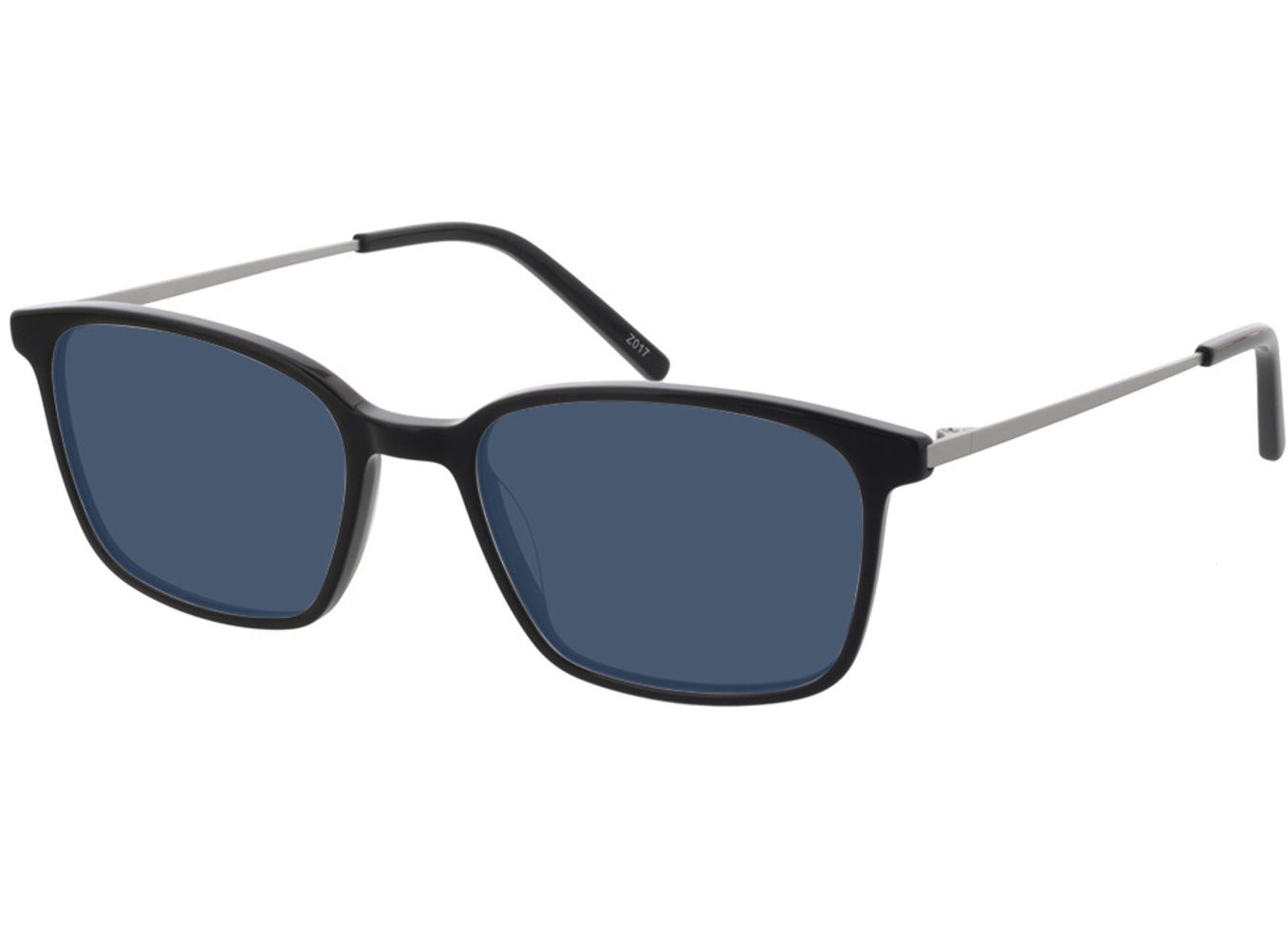 Melle - schwarz/silber Sonnenbrille ohne Sehstärke, Vollrand, Rechteckig von Brille24 Collection