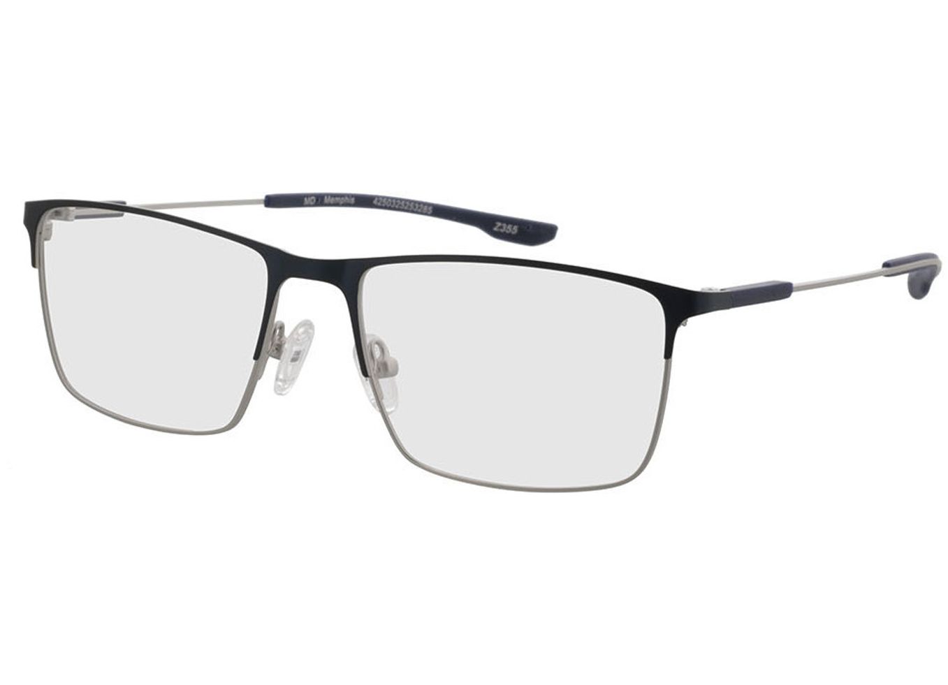 Memphis - blau Blaulichtfilter-Brille, Vollrand, Rechteckig von Brille24 Collection