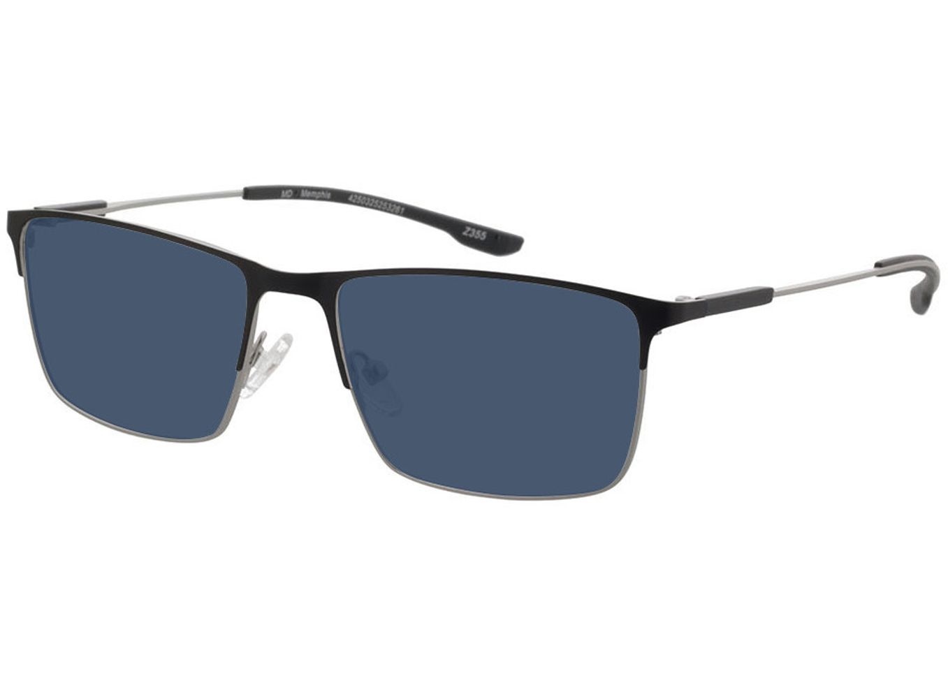 Memphis - schwarz Sonnenbrille ohne Sehstärke, Vollrand, Rechteckig von Brille24 Collection