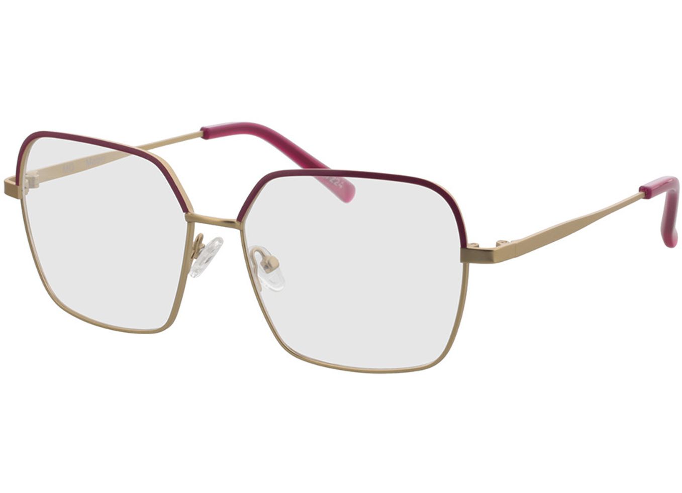 Metro - pink/gold Arbeitsplatzbrille, Vollrand, geometric von Brille24 Collection