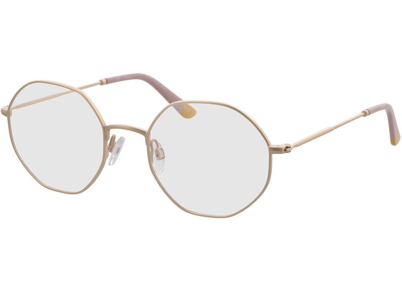 Miami - gold Blaulichtfilter-Brille, Vollrand, geometric von Brille24 Collection