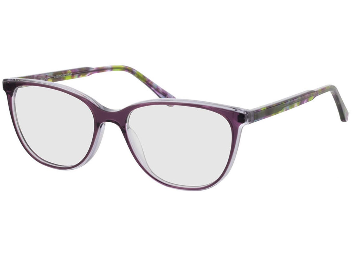 Milano - lila Blaulichtfilter-Brille, Vollrand, Cateye von Brille24 Collection