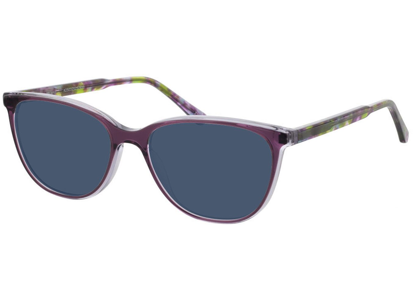 Milano - lila Sonnenbrille mit Sehstärke, Vollrand, Cateye von Brille24 Collection