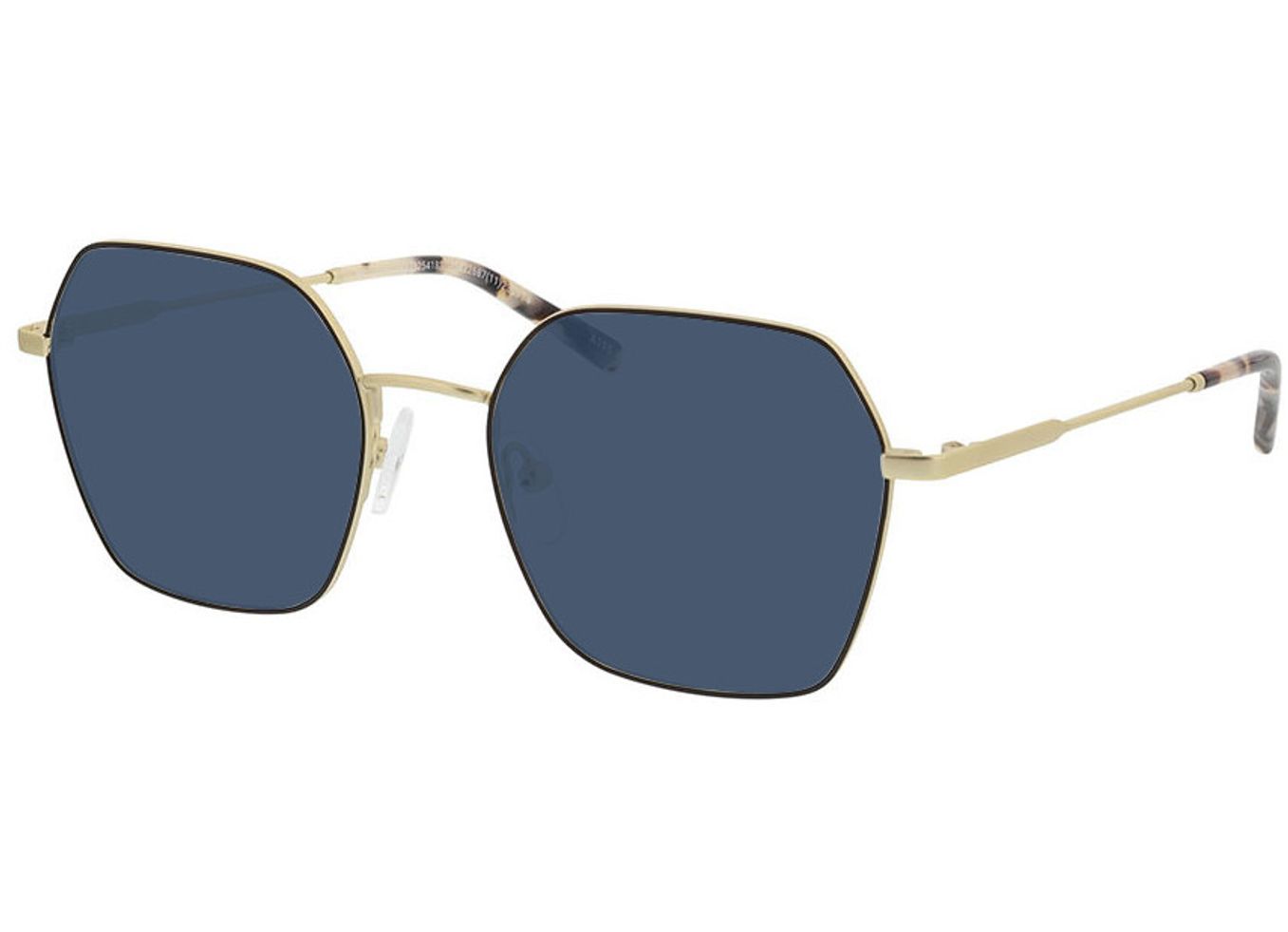 Miranda - gold/schwarz Sonnenbrille mit Sehstärke, Vollrand, geometric von Brille24 Collection