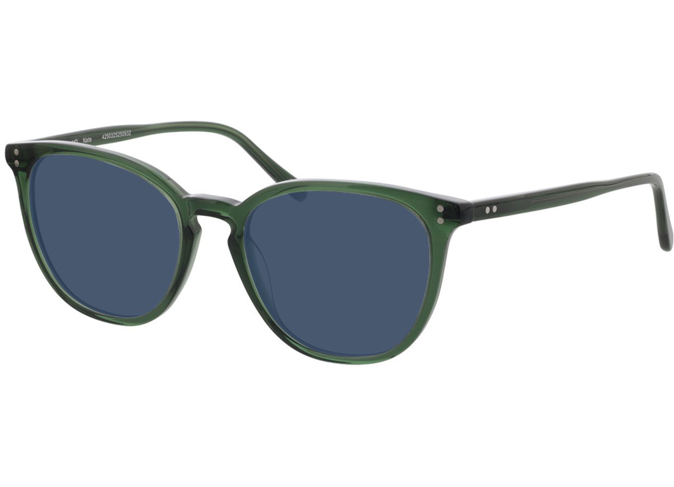 Nate - grün-transparent Sonnenbrille ohne Sehstärke, Vollrand, Rund von Brille24 Collection
