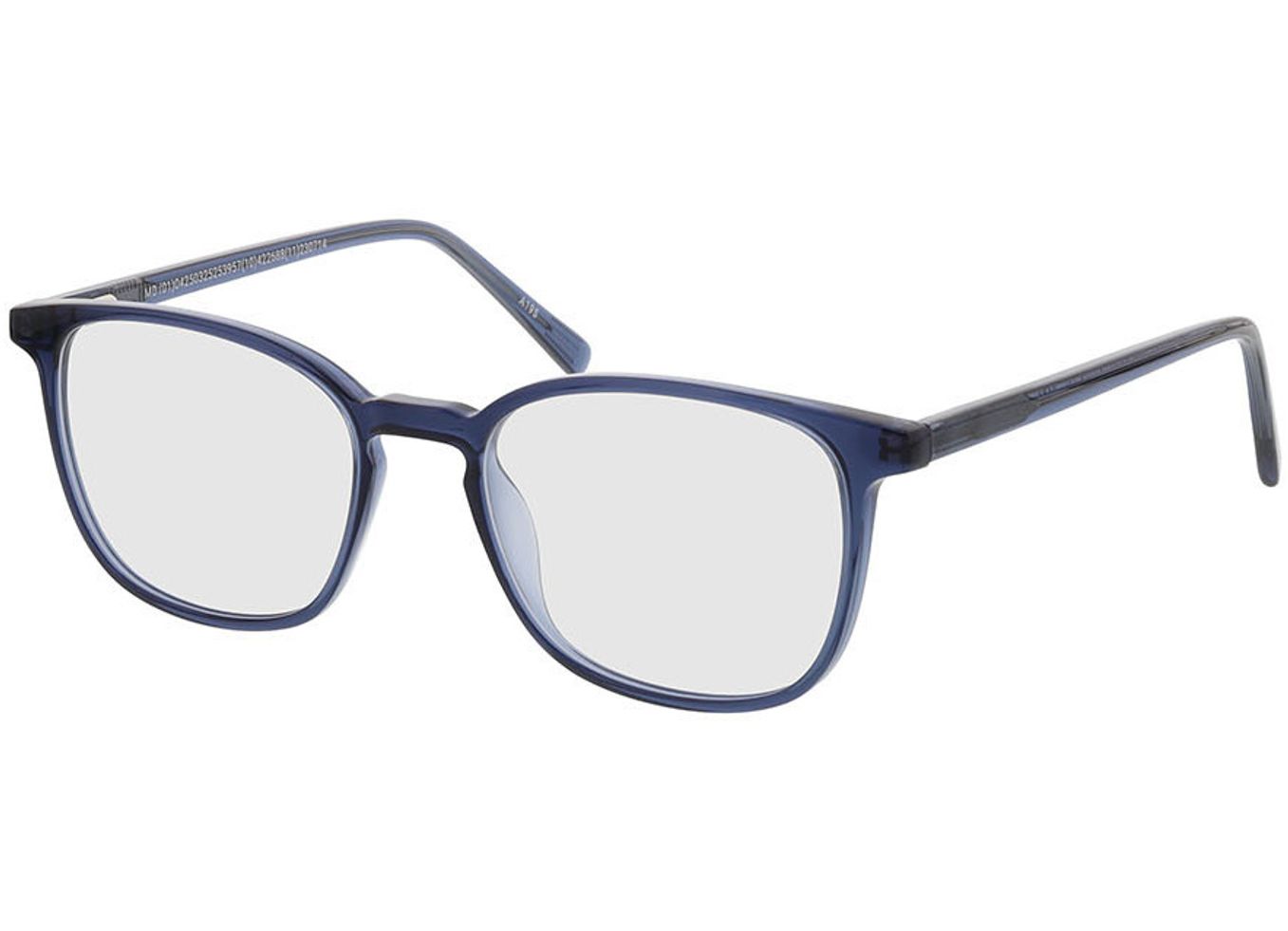 New Haven - blau Brillengestell inkl. Gläser, Vollrand, Rechteckig von Brille24 Collection