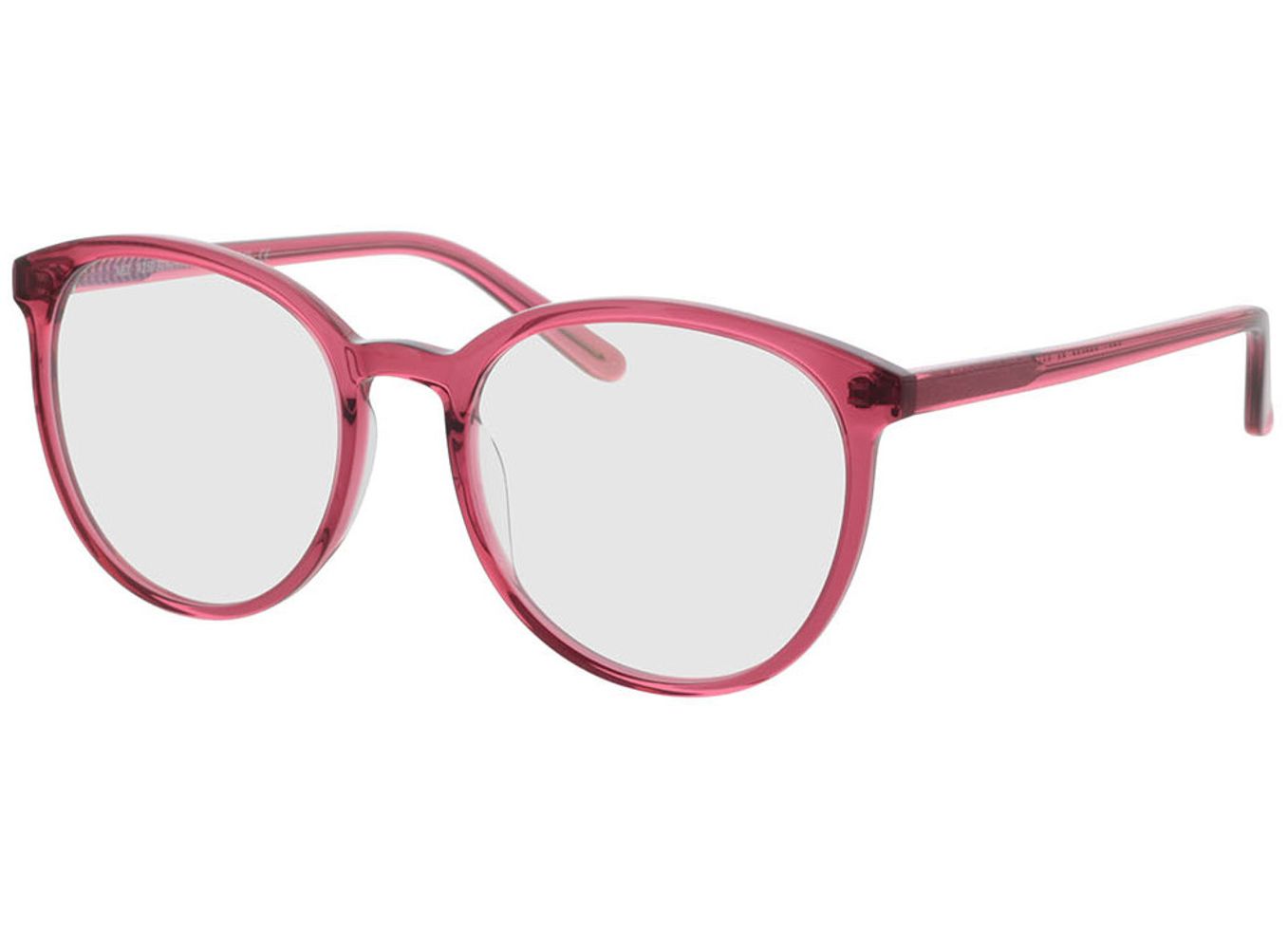 New York - pink Blaulichtfilter-Brille, Vollrand, Rund von Brille24 Collection